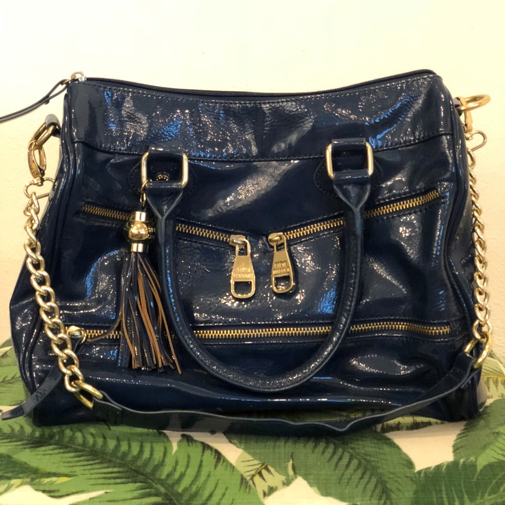 Steve Madden Blue Patent Leather Bag